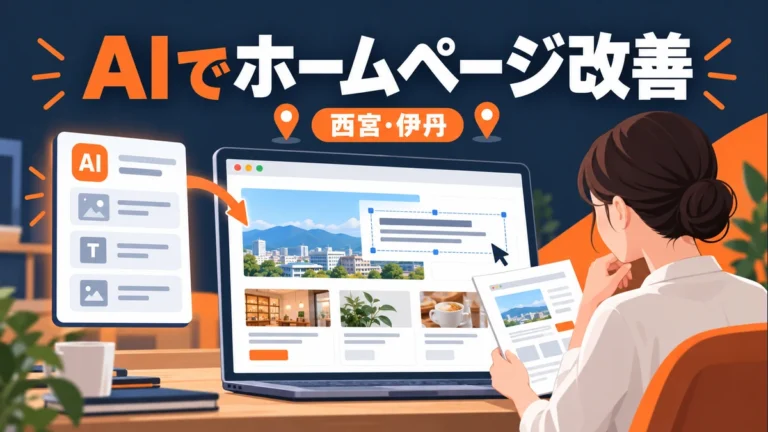 西宮・伊丹のAIホームページ制作｜集客と更新をどう改善する？